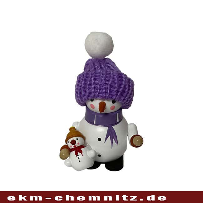 Schneemann-drechselfigur-mit-muetze-frieda-mit-schneemannbaby-claudia-lorenz