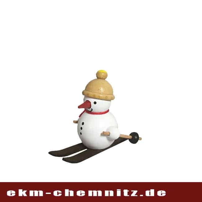 Schneemann-drechselfigur-skifahrer-claudia-lorenz-wintersportler