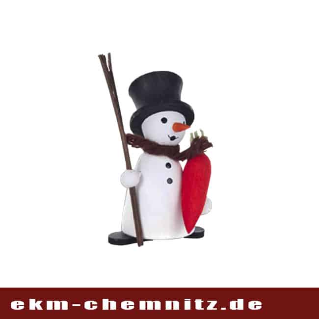 Drechselfigur - Schneemann mit Möhre Eine wundervolle Sammelfigur aus der Gruppe der Drechselfiguren ist der Schneemann mit Möhre. Ein toller Zusatz für Ihre Figurengruppe.